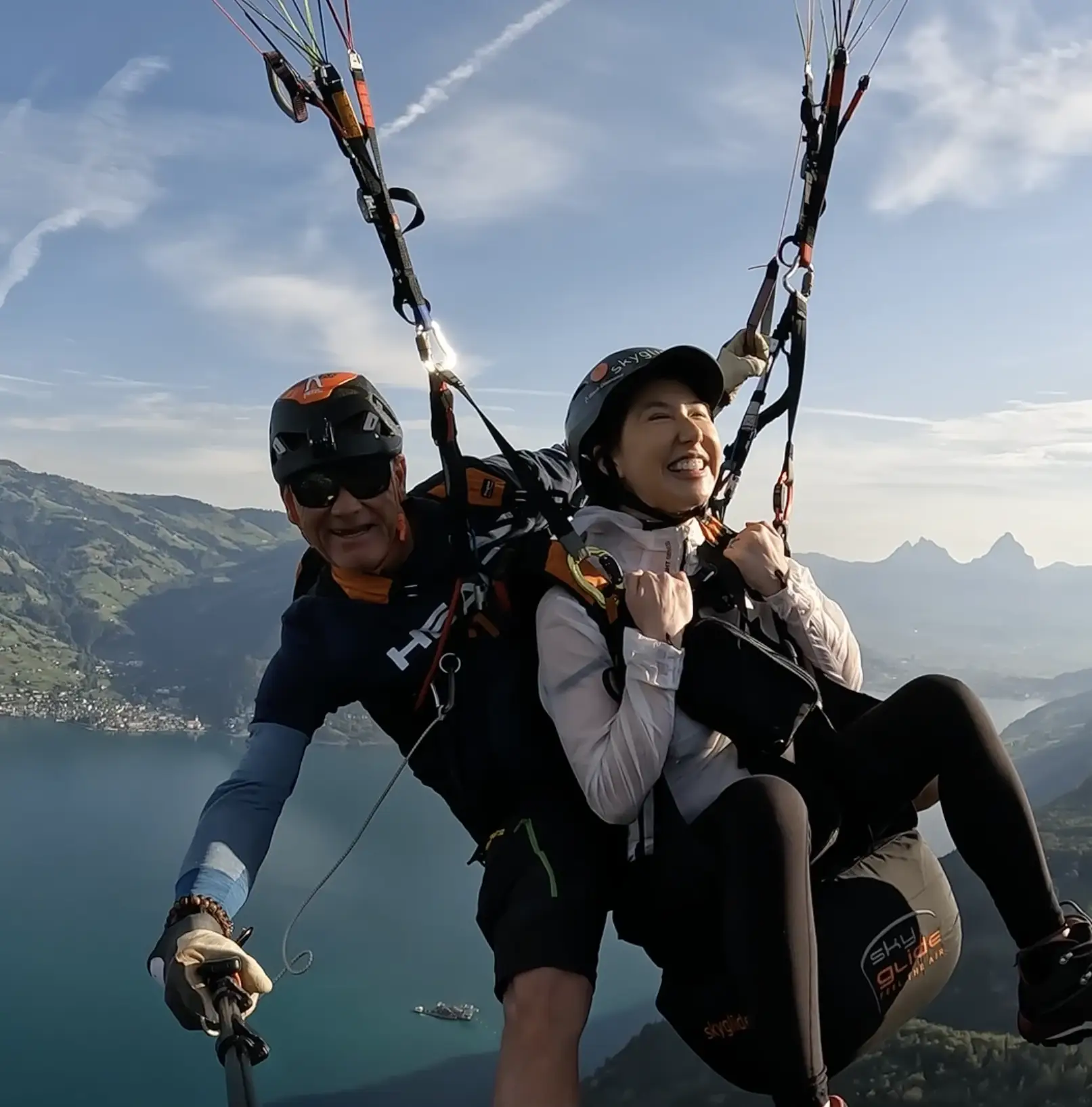 Paraglidingflug mit Skyglide: Region Luzern, Zentralschweiz und Engelberg.